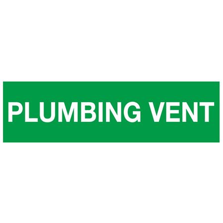 ANSI Pipe Marker - Plumbing Vent - PK/10